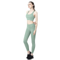 High Support Lady Custom Laser Cuting Yoga Leggings Sportanzug Schubpush Up Riemchen Sport BH